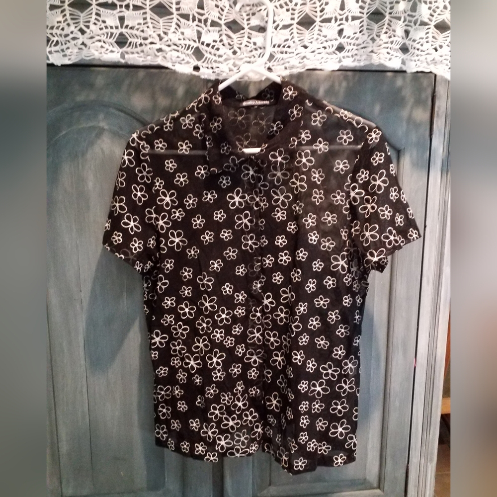 Black Shear Blouse